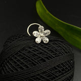 Zircon Petals Nose Pin