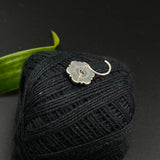 Mustard Floral Kundan Nose Pin