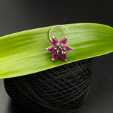 Ruby Marcasite Nose Pin