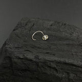 Olive Floral Frame Nose Pin