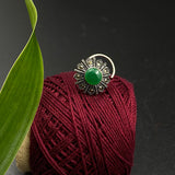 Emerald Marcasite Nose Pin