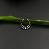 Silver Beads Septum Ring (Pierced)