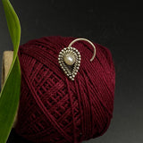 Pearl Leaf Nose Pin