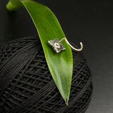 Flower Petals Nose Pin (ruby)