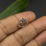 Black Flower Nose Ring