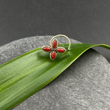 Red Coral Nose Pin