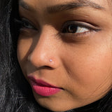 Powder Pink Square Nose Pin