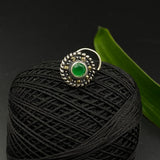 Emerald Marcasite Nose Pin