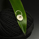 Ruby In A Circle Nose Pin