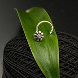 Tiny Zircon Flower Nose Pin