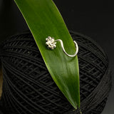 Tiny Zircon Flower Nose Pin