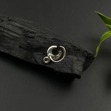 Powder Pink Crescent Moon Nose Pin