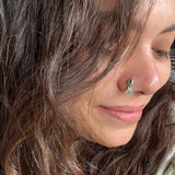 Emerald Beads Nose Pin