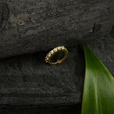 Zircon String Nose Ring (Gold Plated)
