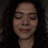 Zircon String Septum Ring (Gold Plated)