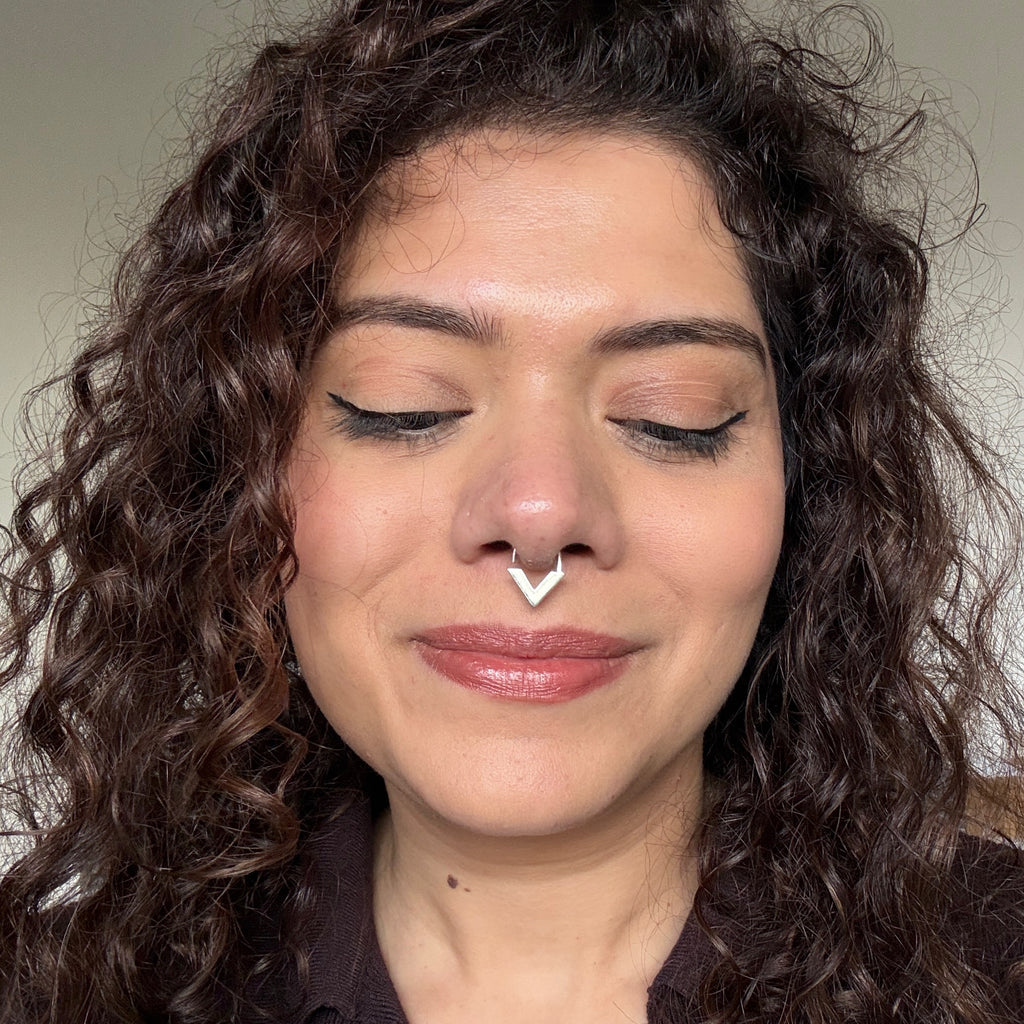 Long Aztec Septum Ring – Gypsy Maal