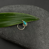 Turq Drop Nose Pin