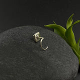 Emerald Square Nose Pin