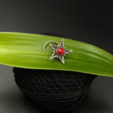 Big Red Star Nose Pin