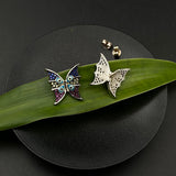 Evil Eye Butterfly Ear Studs