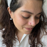 Red Meena Nose Pin
