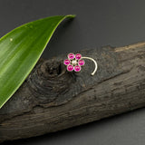 Ruby Marigold Nose Pin