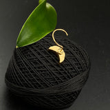 Hot Pink Moon Nose Pin (Gold Polished)