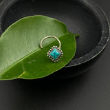 Turq Square Nose Pin