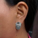 Silver Bug Ear Studs