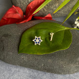 Blue Star Nose Pin