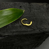 Tiny Gold Plated Click-Lock Nose Ring (6mm)
