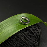 Tiny Cutwork Silver Nose Ring (7.64 mm)