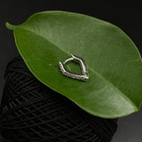 Zircon Heart Nose Ring