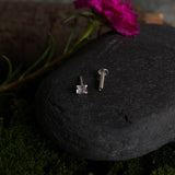 Square Zircon Nose Pin