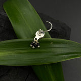 Midnight Black Hanging Beads Nose Pin