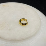 Tiny Gold Plated Click-Lock Nose Ring (6mm)