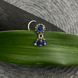Bluesy Drop Nose Pin