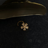 Big Zircon Flower Nose Pin