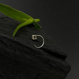 Square Marcasite Nose Pin