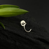 Round Turq Nose Pin