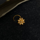 Gold Zircon Flower