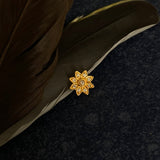 Gold Zircon Flower