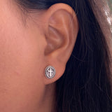 Cross Ear Studs