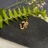 Big Om Nose Pin (gold plated)