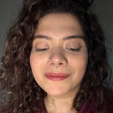 Tiny Emerald Gold Plated Septum Ring