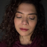 Tiny Emerald Gold Plated Septum Ring