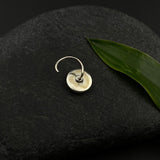 Ruby In A Circle Nose Pin