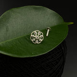 Flower In A Circle Nose Pin