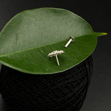 Flower In A Circle Nose Pin