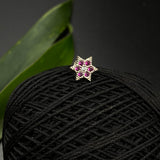 Ruby Star Nose Pin